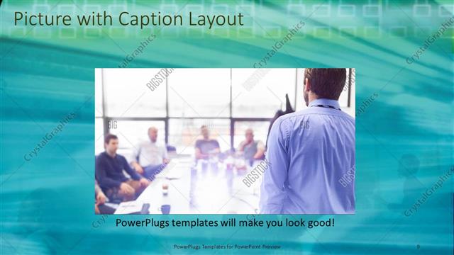 Picture with Caption presentation slide layout