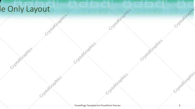 Title Only presentation slide layout