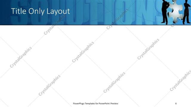 Title Only presentation slide layout