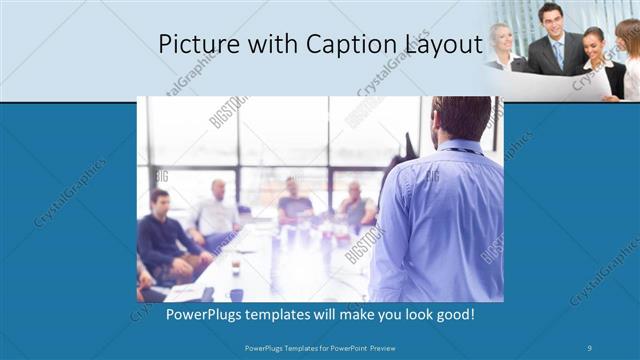 Picture with Caption presentation slide layout