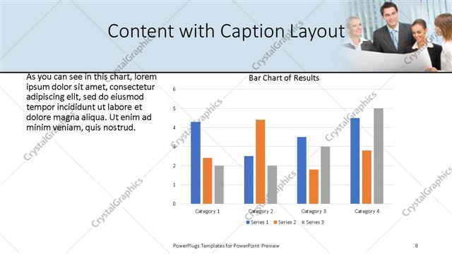 Content with Caption presentation slide layout