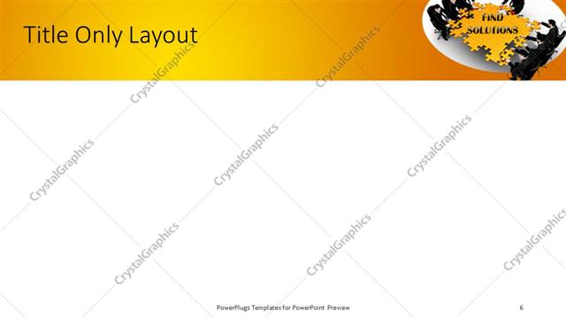 Title Only presentation slide layout