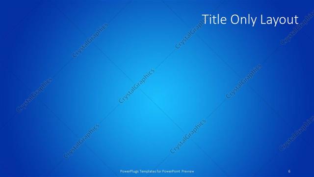 Title Only presentation slide layout