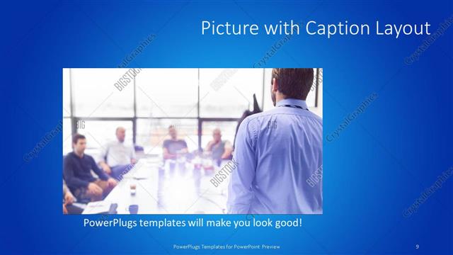 Picture with Caption presentation slide layout