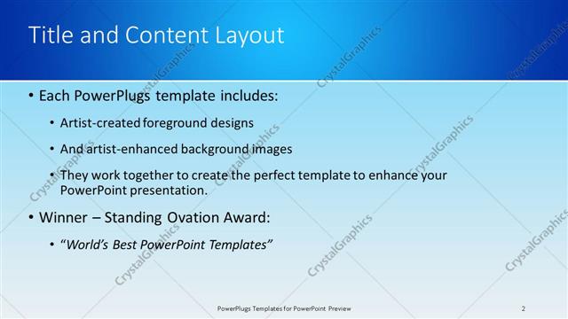 Title and Content presentation slide layout