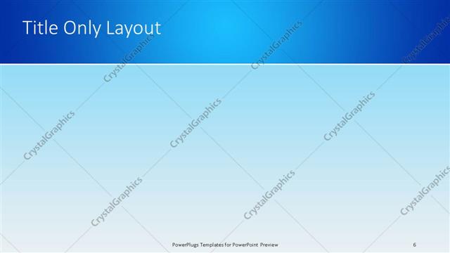 Title Only presentation slide layout