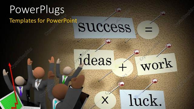  Presentation with related - Lots of characters with text that spell out different business related words