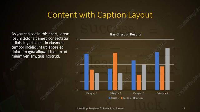 Content with Caption presentation slide layout
