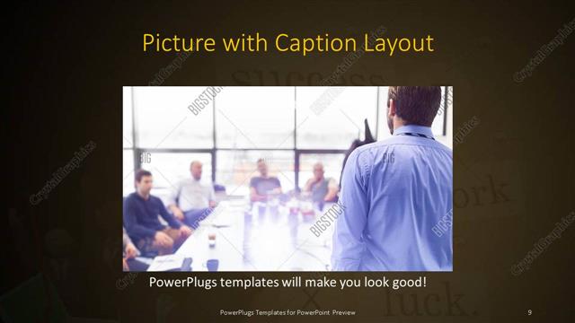 Picture with Caption presentation slide layout