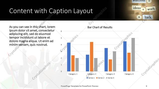 Content with Caption presentation slide layout