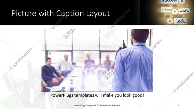 Picture with Caption presentation slide layout