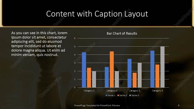 Content with Caption presentation slide layout