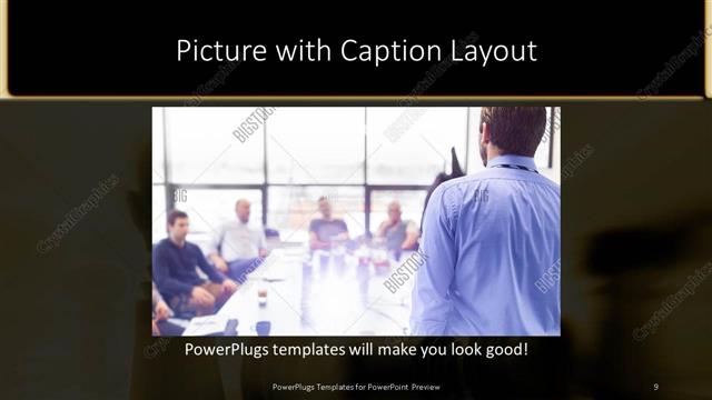 Picture with Caption presentation slide layout