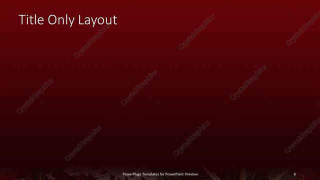 Title Only presentation slide layout