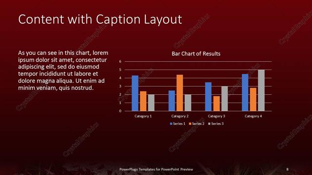 Content with Caption presentation slide layout