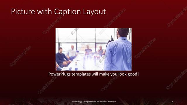 Picture with Caption presentation slide layout