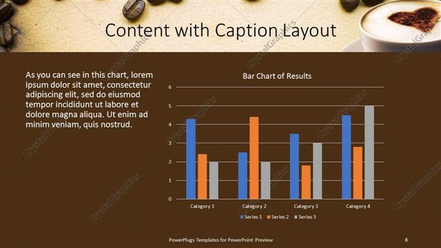 Content with Caption presentation slide layout