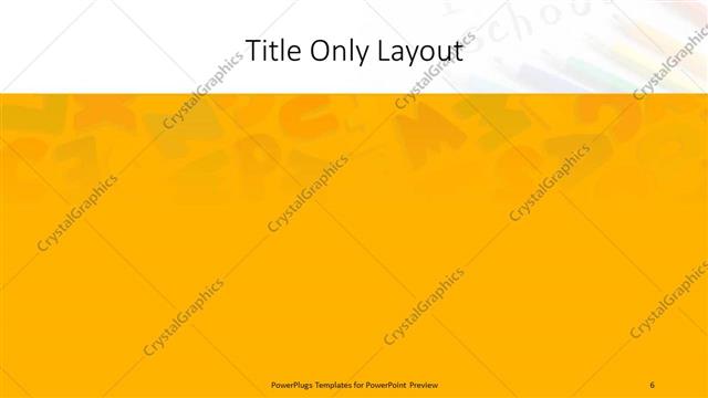 Title Only presentation slide layout