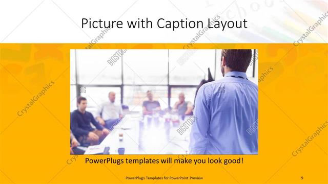 Picture with Caption presentation slide layout