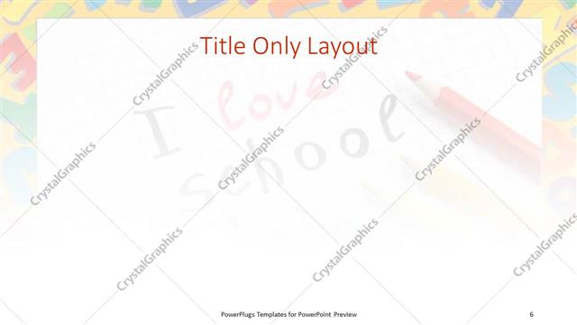 Title Only presentation slide layout