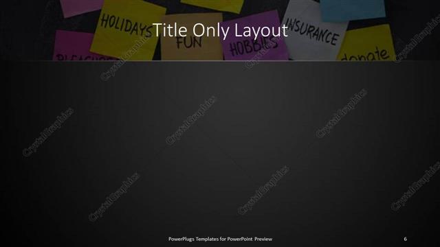 Title Only presentation slide layout