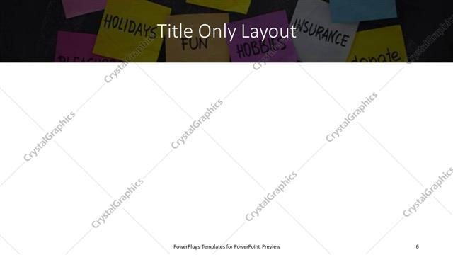 Title Only presentation slide layout