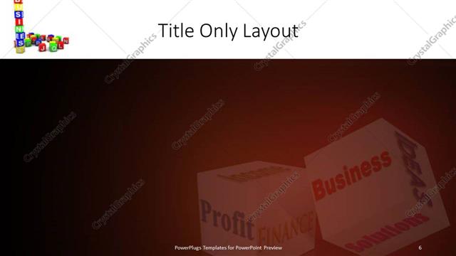 Title Only presentation slide layout