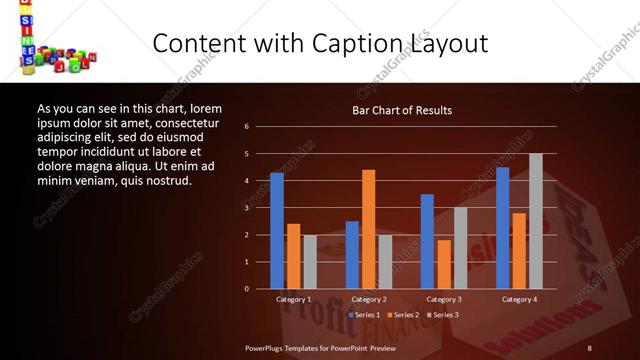 Content with Caption presentation slide layout