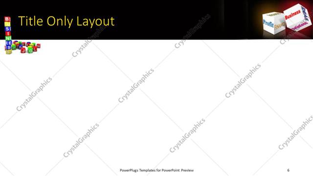 Title Only presentation slide layout