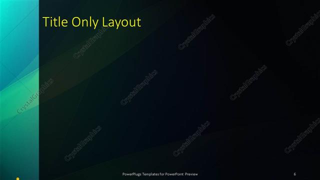 Title Only presentation slide layout