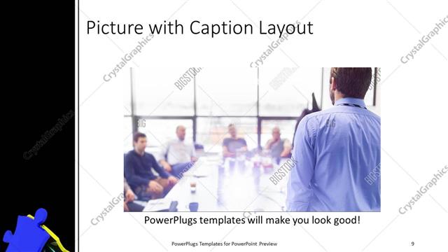 Picture with Caption presentation slide layout