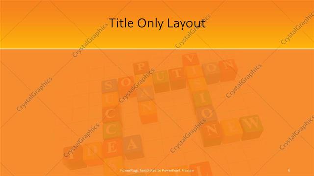 Title Only presentation slide layout