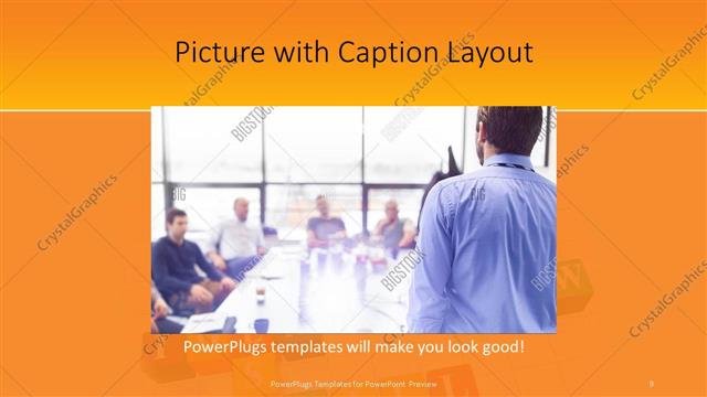 Picture with Caption presentation slide layout