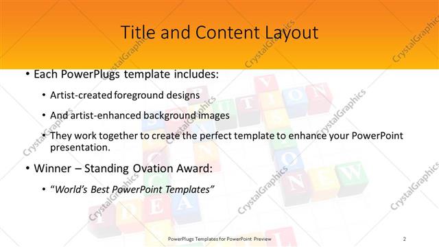 Title and Content presentation slide layout