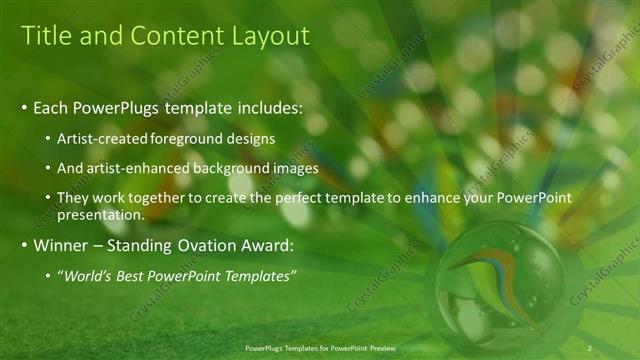 Title and Content presentation slide layout