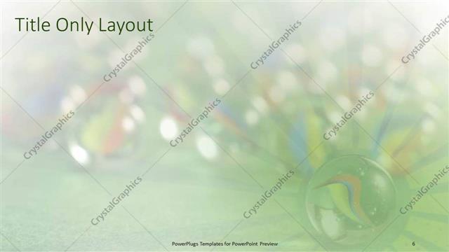 Title Only presentation slide layout