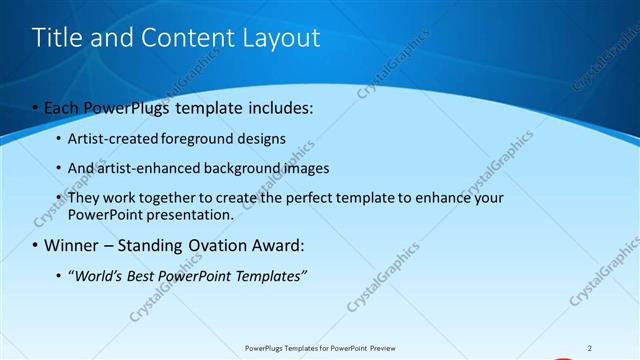 Title and Content presentation slide layout