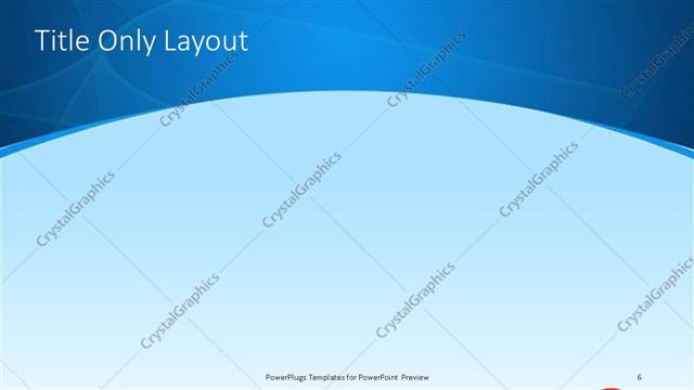 Title Only presentation slide layout