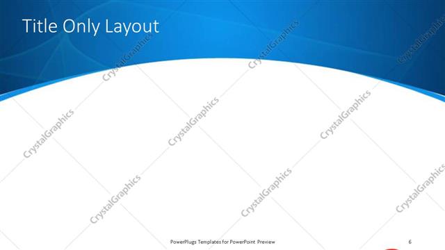 Title Only presentation slide layout