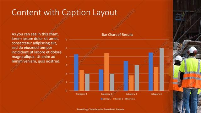 Content with Caption presentation slide layout