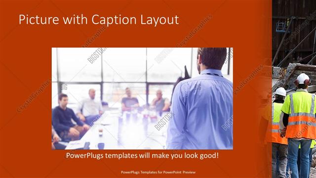 Picture with Caption presentation slide layout