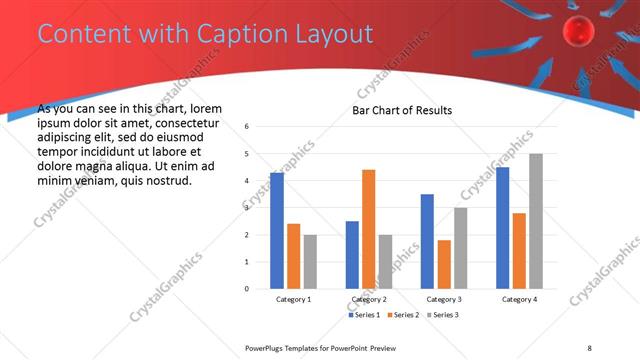 Content with Caption presentation slide layout