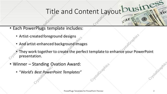 Title and Content presentation slide layout