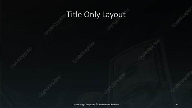 Title Only presentation slide layout