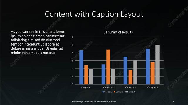 Content with Caption presentation slide layout