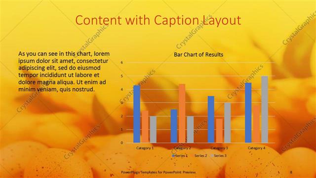Content with Caption presentation slide layout