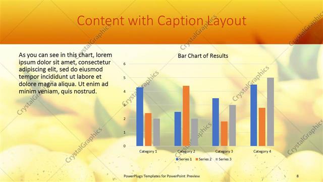 Content with Caption presentation slide layout