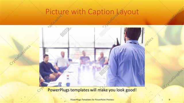 Picture with Caption presentation slide layout