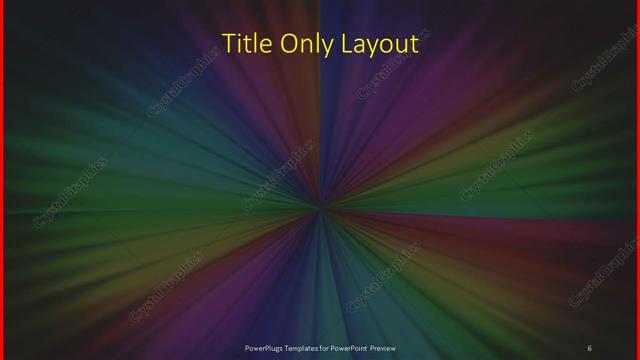 Title Only presentation slide layout