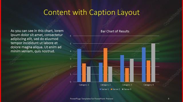 Content with Caption presentation slide layout